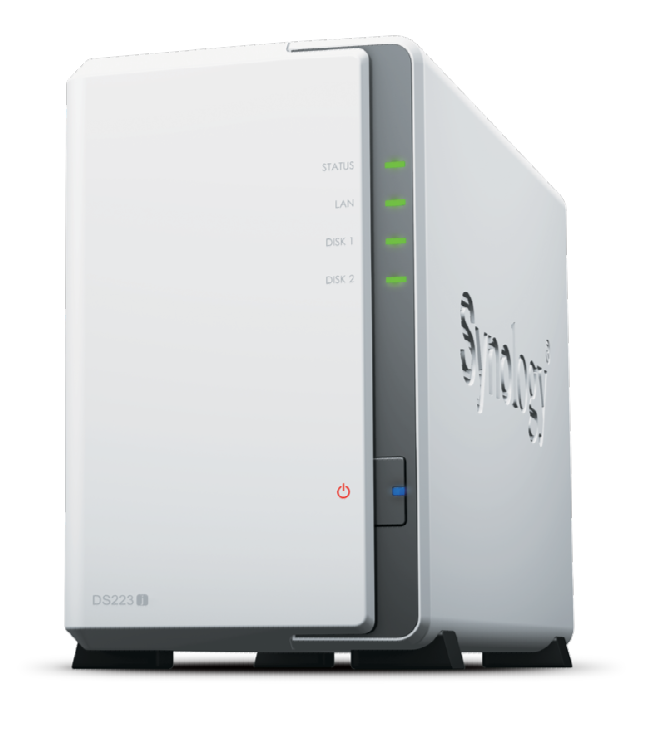 Network Attached Storage Synology DS223j cu procesor Realtek RTD1619B 1.7GHz, 2-Bay, 1GB DDR4