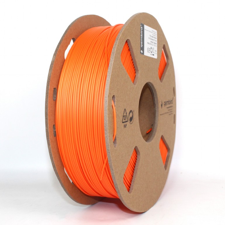 Filament imprimanta, Gembird, PLA, 1,75 mm, 1 kg, Portocaliu