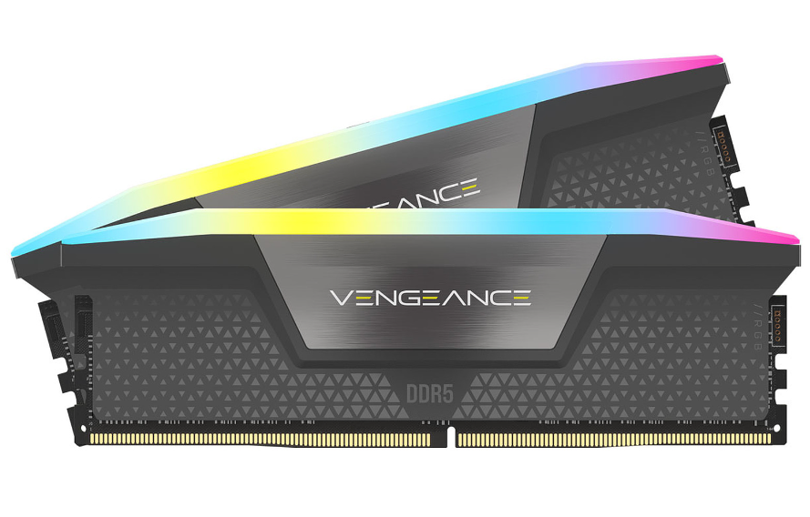 Memorie Corsair Vengeance RGB 64GB, DDR5, 5600MHz, CL40, dual-channel 2x32GB, 1.25V XMP