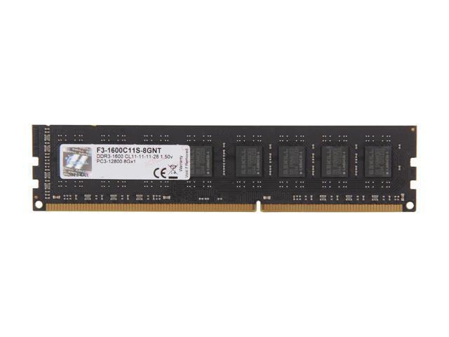 Memorie G.SKILL Value, 8GB DDR3, 1600MHz CL11