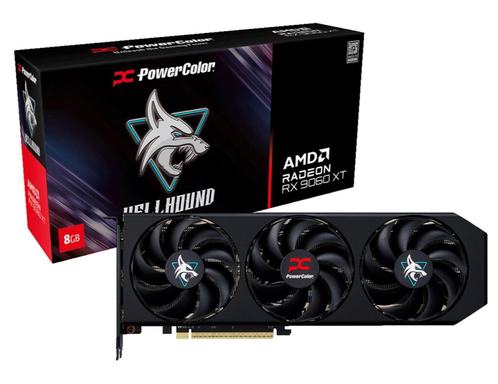 Placa Video POWERCOLOR HELLDHOUND AMD RADEON RX 9060 XT 8GB