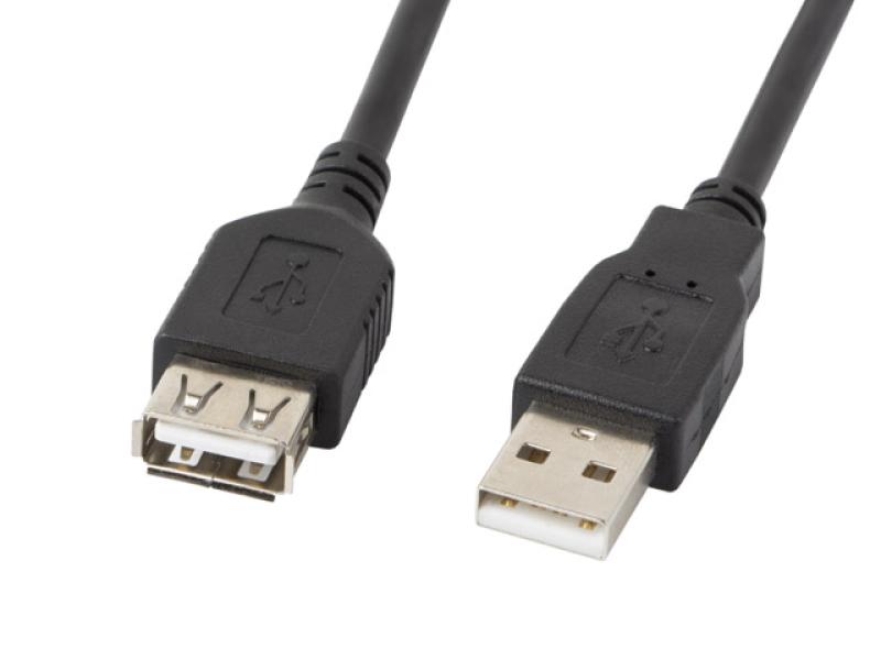 Cablu Date Lanberg USB 2.0 USB A 0.7m Negru
