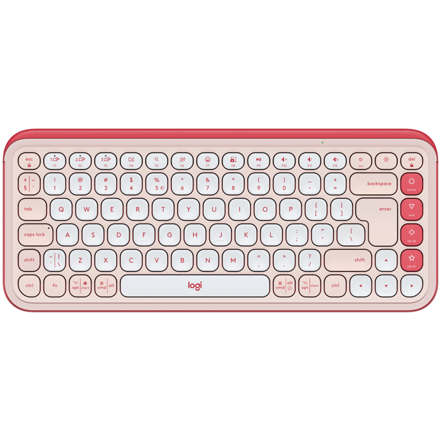 Tastatura Wireless Logitech POP ICON KEYS, Bluetooth, 3 Way Easy-Switch, Rose 2 Tastatura Wireless Logitech POP ICON KEYS, Bluetooth, 3 Way Easy-Switch, Rose - imagine 2