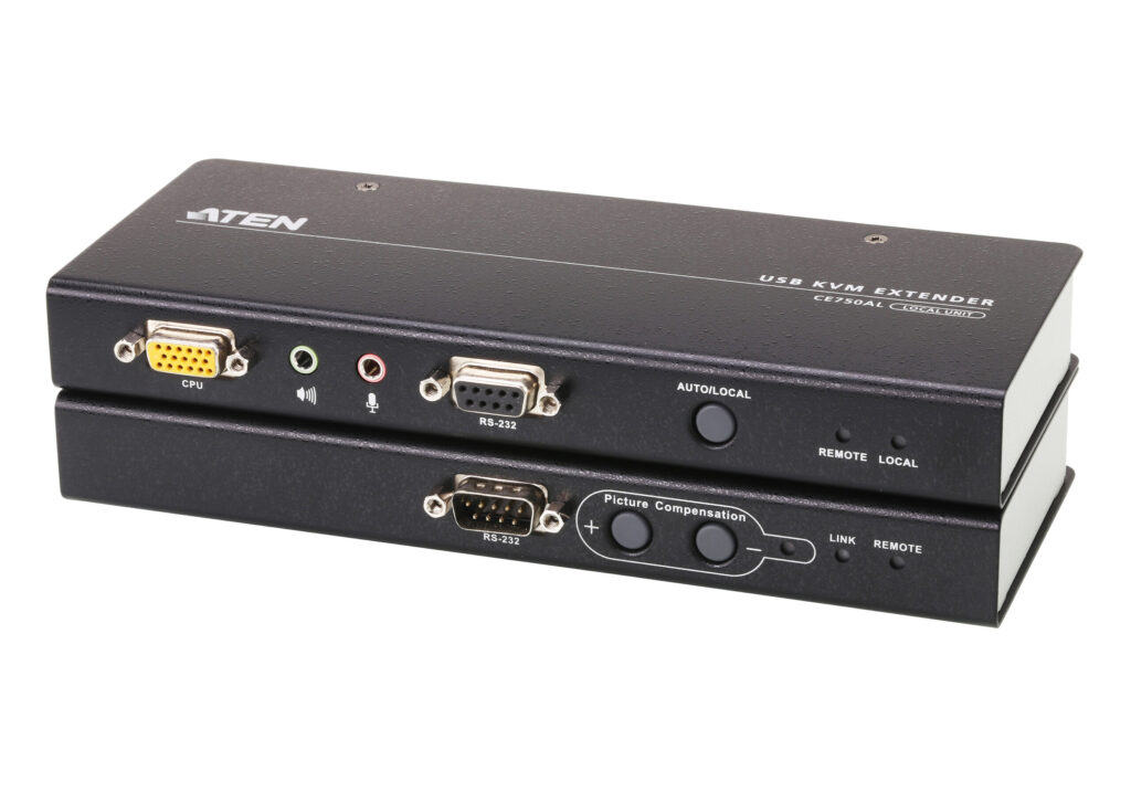 Extensie de terminal, ATEN, KVM, CE750A, USB VGA/Audio, Cat 5