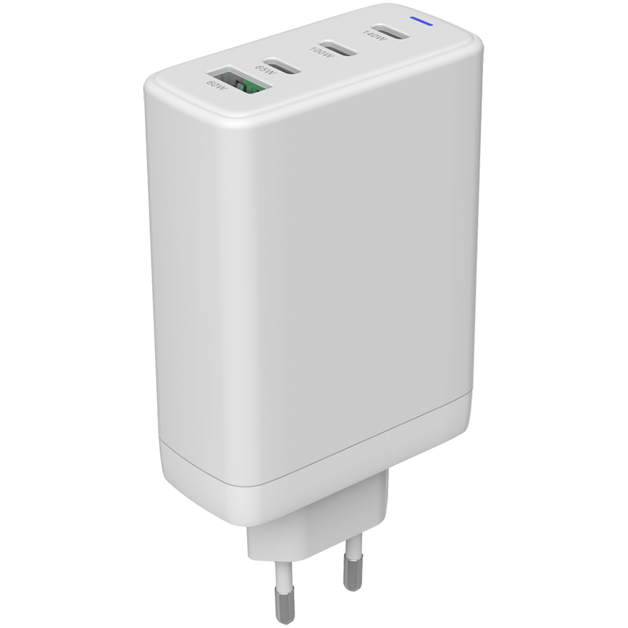 Incarcator retea CANYON CNS-CUW140ACC, 140 W GaN, 3x USB Type-C PD, 1x USB-A QC Alb