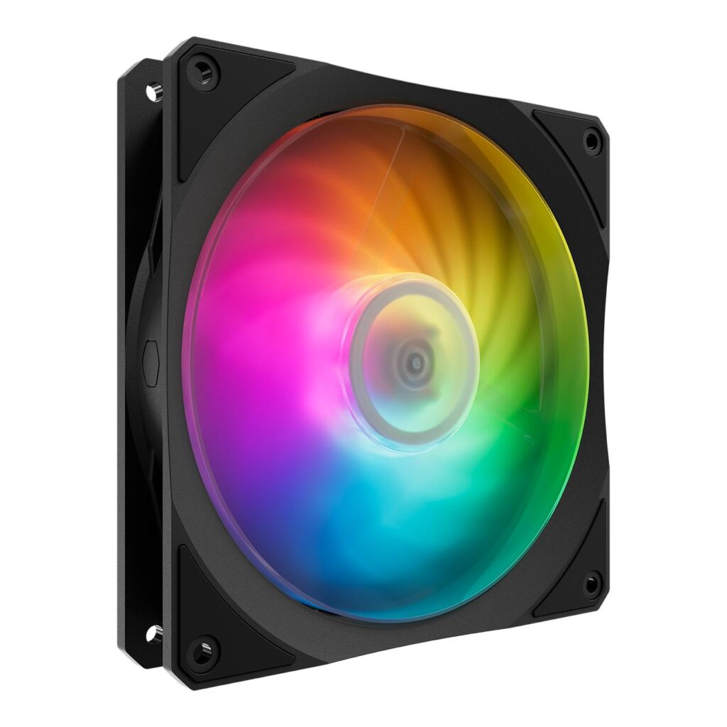 Ventilator Cooler Master „MOBIUS 140P ARGB”140mm, 1900 rpm, Lop Dynamic Bearing, 4-pin PWM, RGB