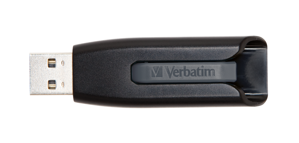 Memorie USB, VERBATIM, 256 GB, USB 3.2, 80/25 MB/s, „V3”, Negru