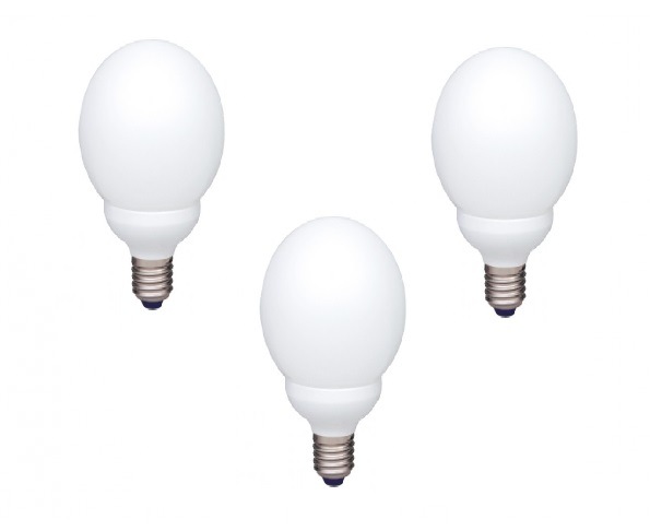 Set 3 becuri economice Panasonic EFG18E27HD-3, putere lampa 18W, echivalent pentru incandescenta 80W