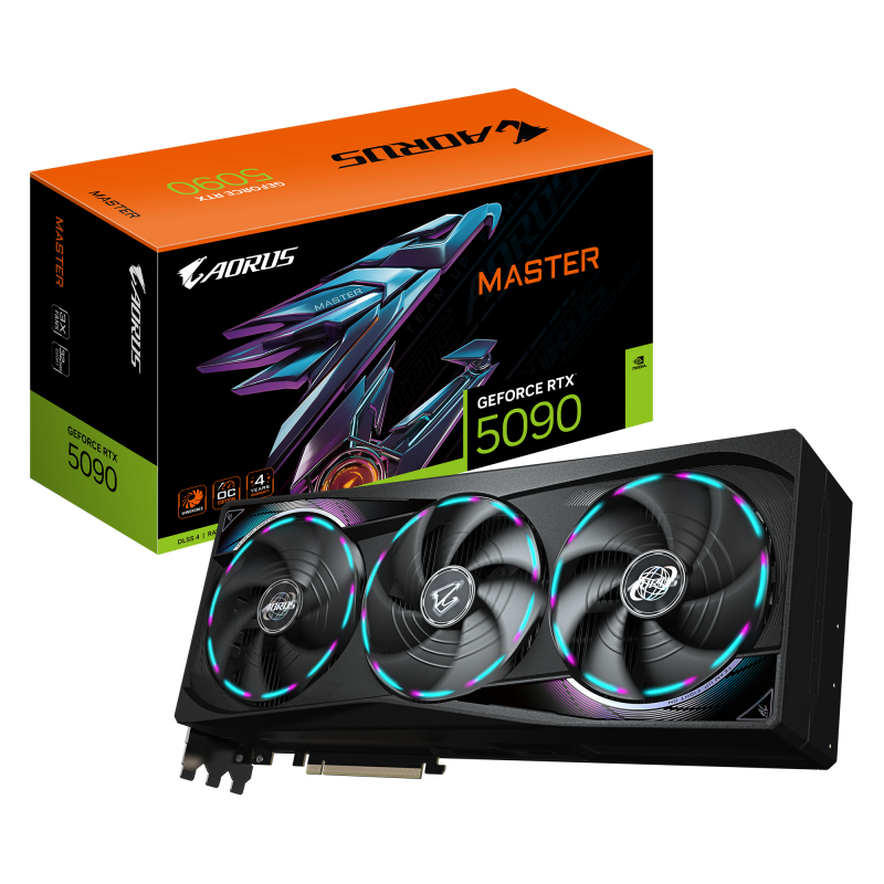 Placa video GIGABYTE AORUS GeForce RTX™ 5090 MASTER, 32GB GDDR7, 512-bit