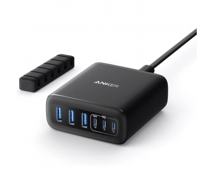 Incarcator retea Anker 112W 6 Porturi Slim negru