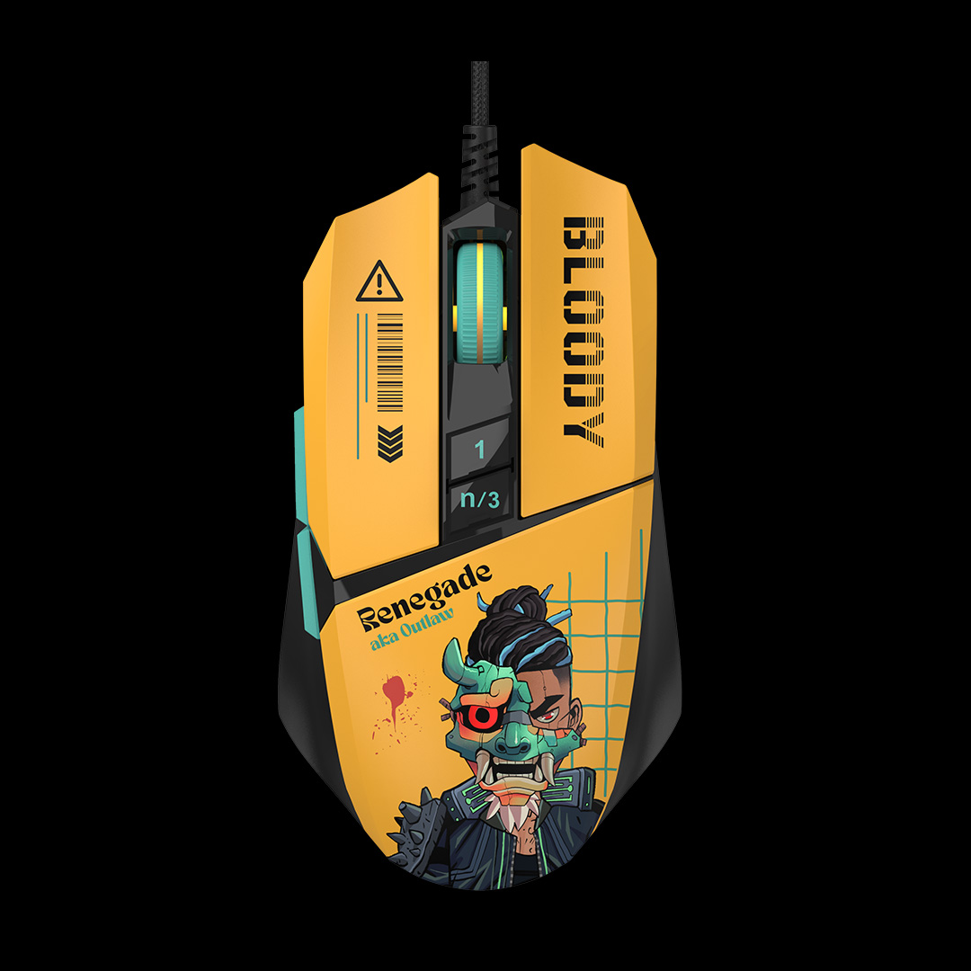 Mouse cu fir A4TECH Bloody W63 Max, 12000 DPI, RGB, eSport Gaming, USB, Optical, Renegade Sunset 1 Mouse cu fir A4TECH Bloody W63 Max, 12000 DPI, RGB, eSport Gaming, USB, Optical, Renegade Sunset