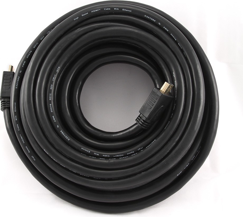 CABLU video GEMBIRD, HDMI (T) la HDMI (T), 15m, conectori auriti, rezolutie maxima 4K (3840 x 2160) la 30 Hz, negru, "CC 2 CABLU video GEMBIRD, HDMI (T) la HDMI (T), 15m, conectori auriti, rezolutie maxima 4K (3840 x 2160) la 30 Hz, negru, "CC - imagine 2