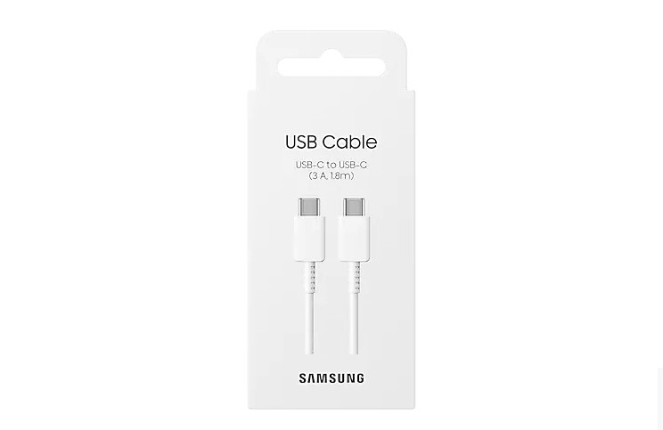 Cablu de date Samsung, USB Type-C & USB Type-C, lungime 1.8 m, max. 3A USB 2.0, Alb 3 Cablu de date Samsung, USB Type-C & USB Type-C, lungime 1.8 m, max. 3A USB 2.0, Alb - imagine 3