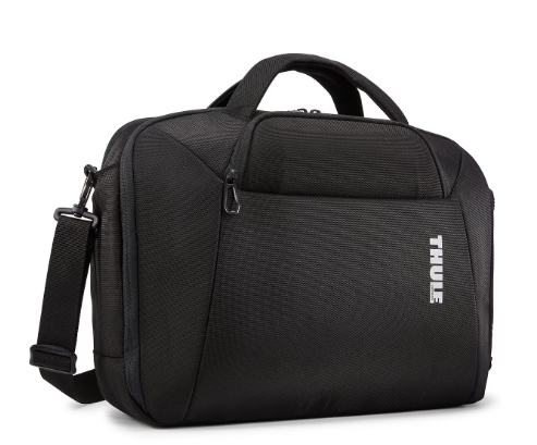 Geanta THULE pentru notebook de max. 15.6 inch, 2 compartimente, buzunar frontal, waterproof, poliester, Negru