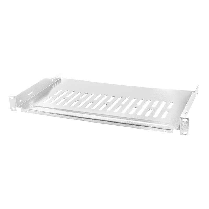 RAFT FIX LOGILINK 1U pentru rack 19″, adancime 250mm, sarcina maxima 10Kg, vopsea antistatic, otel 1.5mm, grey, „SF1C35G