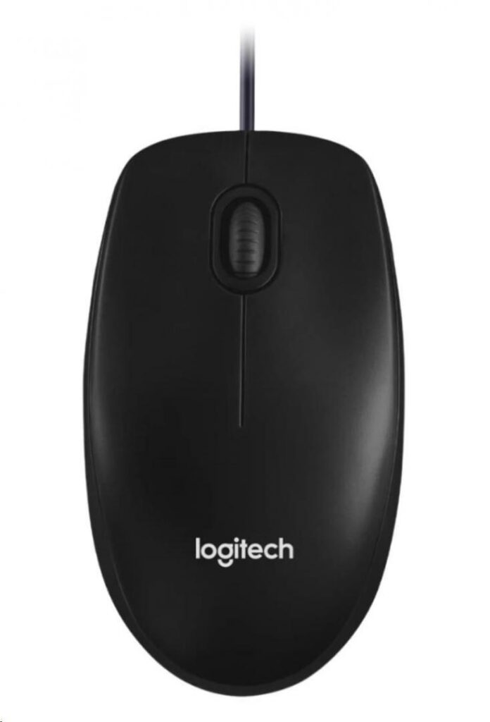Mouse, Logitech, 1000 DPI, negru, cablu 1.8 m