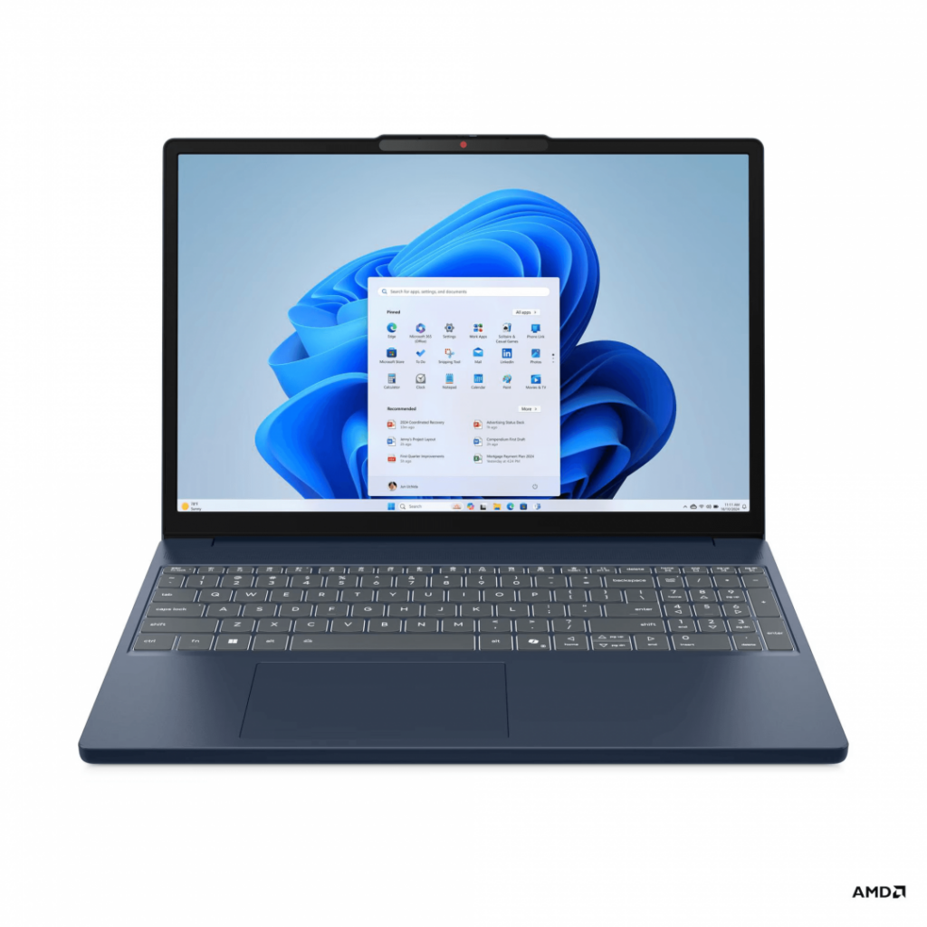 Laptop Lenovo IdeaPad Slim 3 15ARP10 cu procesor AMD Ryzen™ 7 7735HS pana la 4.75GHz, 15.3″ WUXGA, IPS, 24GB DDR5 RAM, 1TB SSD, AMD Radeon™ 680M Graphics, No OS, Cosmic Blue