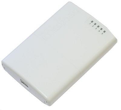 Router Ethernet, MikroTik PowerBox RB750P-PBR2, 5×10/100 Mbps, PoE in, PoE out, alb