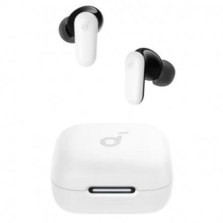 Casti In-Ear Anker Soundcore P30i, Wireless, Bluetooth 5.4, Smart ANC, 2-in-1 carcasa si stand, IP54, Alb