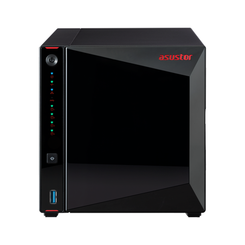 Network Attached Storage, Asustor, 4 Bay, Intel Gemini Lake Quad-Core, 4GB DDR4 SODIMM, AES-NI criptare hardware