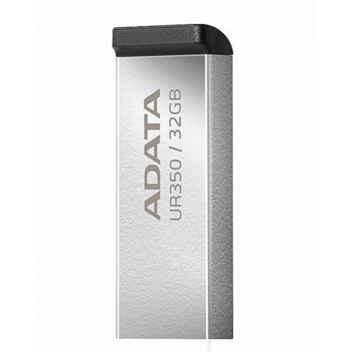 Memorie USB ADATA UR350 metalic, 32GB, USB 3.2, argintiu/negru