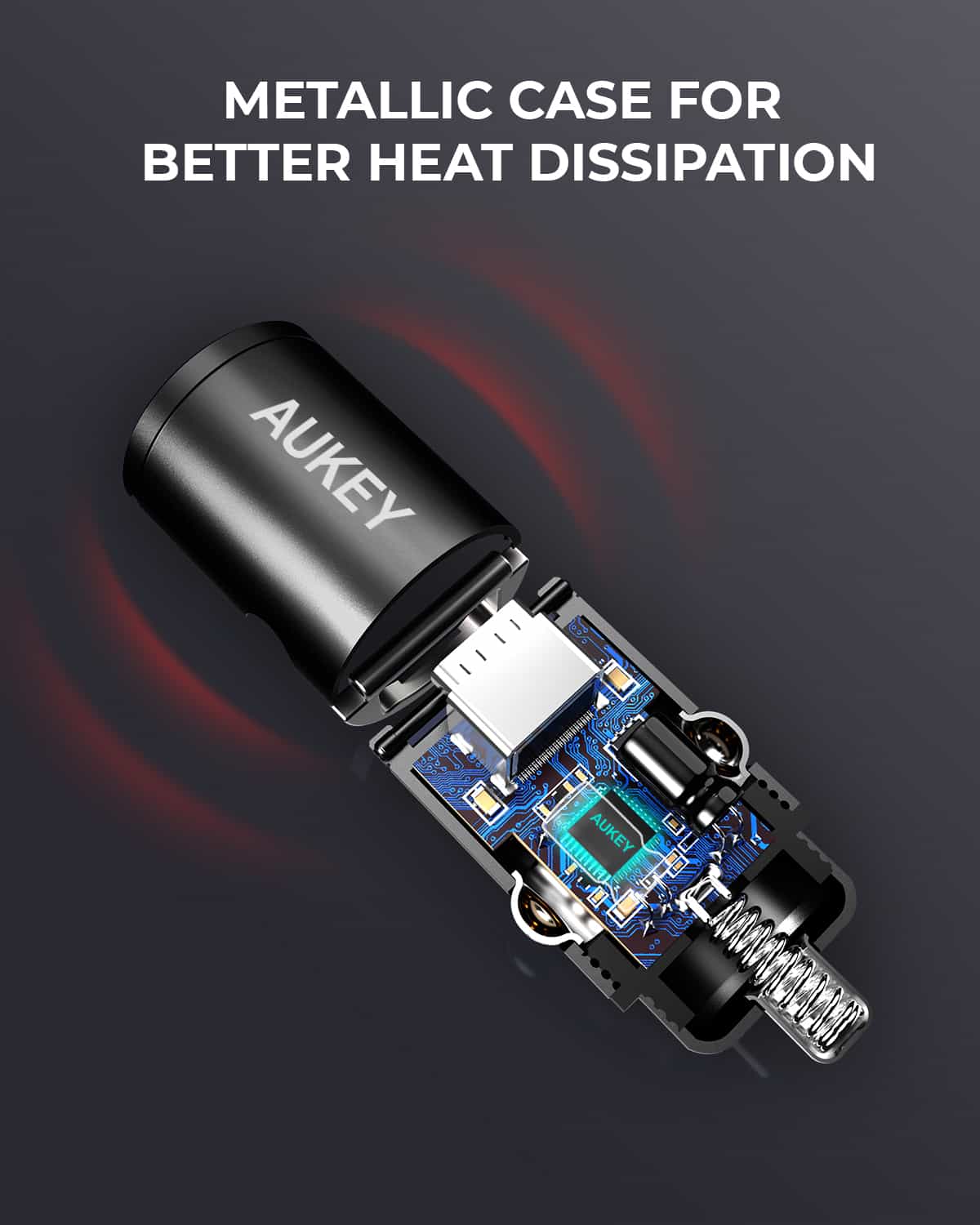 Incarcator auto AUKEY, Nano Series, 30W 2-Port 4 Incarcator auto AUKEY, Nano Series, 30W 2-Port - imagine 4