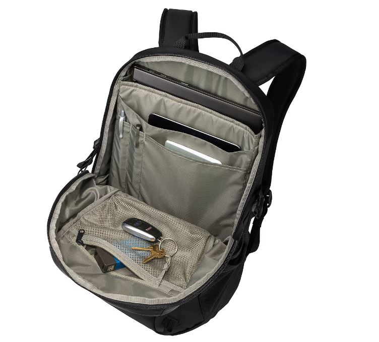 Rucsac Thule Enroute, 21 l,pentru notebook de max. 15.6 ", 1 compartiment, buzunar lateral x 2, waterproof, nylon, negru 4 Rucsac Thule Enroute, 21 l,pentru notebook de max. 15.6 ", 1 compartiment, buzunar lateral x 2, waterproof, nylon, negru - imagine 4