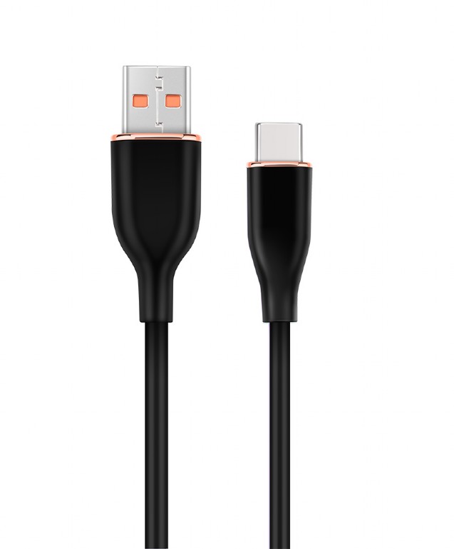 Cablu alimentare si date GEMBIRD, pentru smartphone, USB 2.0 (T) la USB 2.0 Type-C (T), 1.5m, protectie silicon, negru