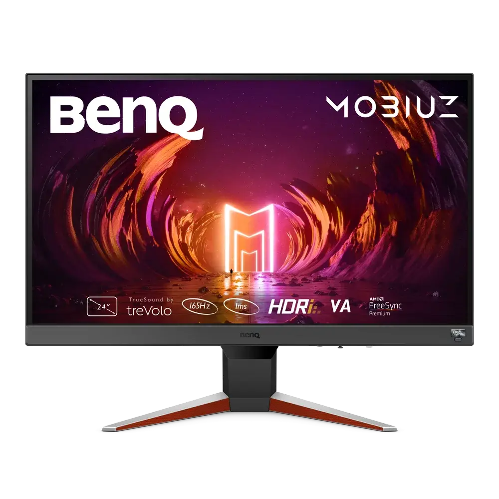 Monitor Gaming LED VA BenQ MOBIUZ EX240N 23.8″, Full HD (1920×1080), 165Hz, 1ms, AMD Freesync™ Premium, Boxe 2.5W x2, HDMI, DisplayPort, HDRi, Negru