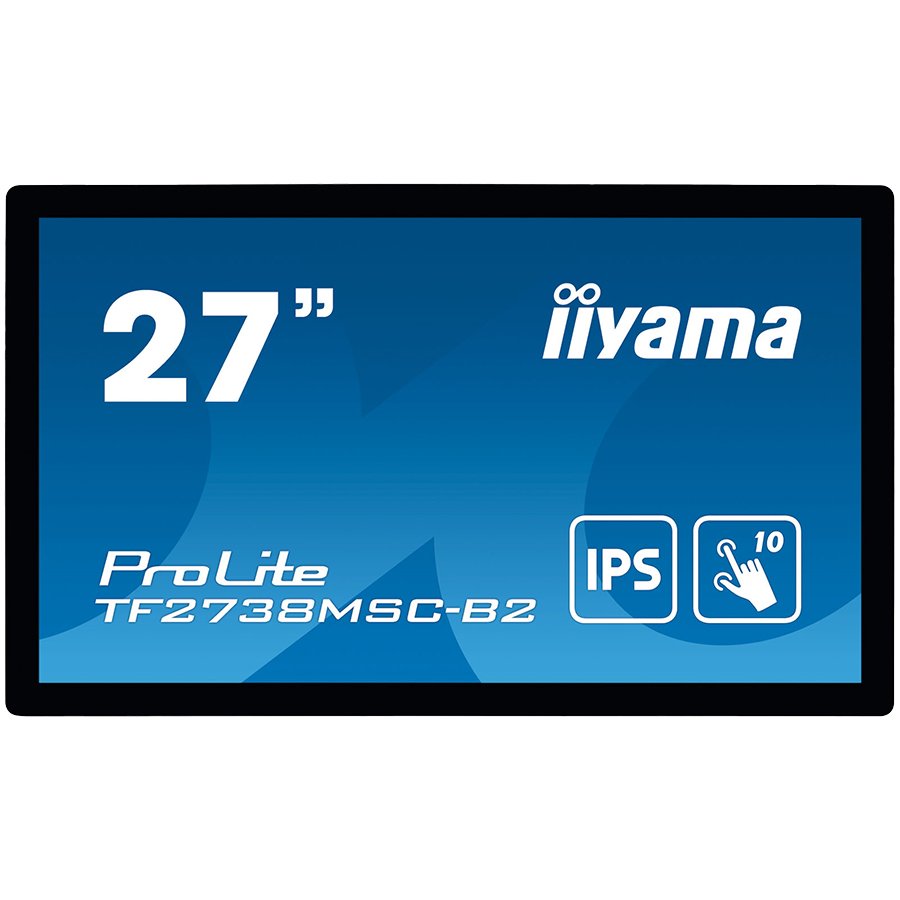 Monitor LED IPS iiyama ProLite Touch TF2738MSC-B2 27″ Full HD, 5ms, HDMI, DisplayPort, DVI
