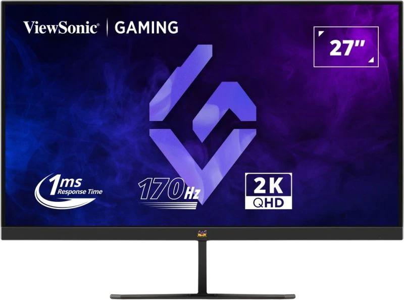 Monitor Gaming LED IPS ViewSonic 27″, QHD (2560×1440), 185Hz, 1ms, AMD FreeSync™, HDR10, 2x HDMI, Display Port, Jack, VESA, negru
