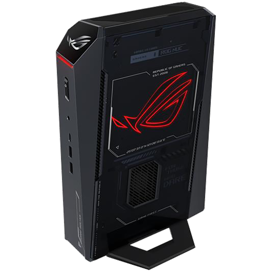 Mini PC Gaming ASUS ROG NUC RNUC15JNK9X489A2 cu procesor Intel® Core™ Ultra 9 275HX pana la 5.4GHz, 32GB, 1TB SSD, NVIDIA GeForce RTX 5070 8GB, Win 11 Home, EU cord, Black