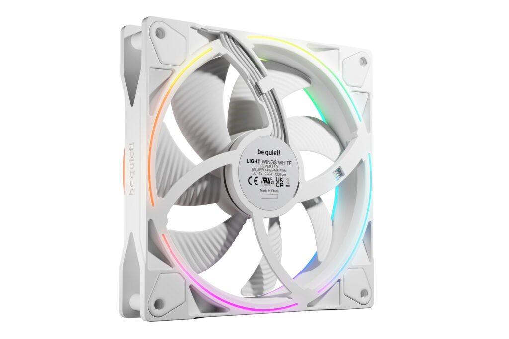 Ventilator PC be quiet! Light Wings 140 mm PWM Reverse, alb, ARGB, BL135