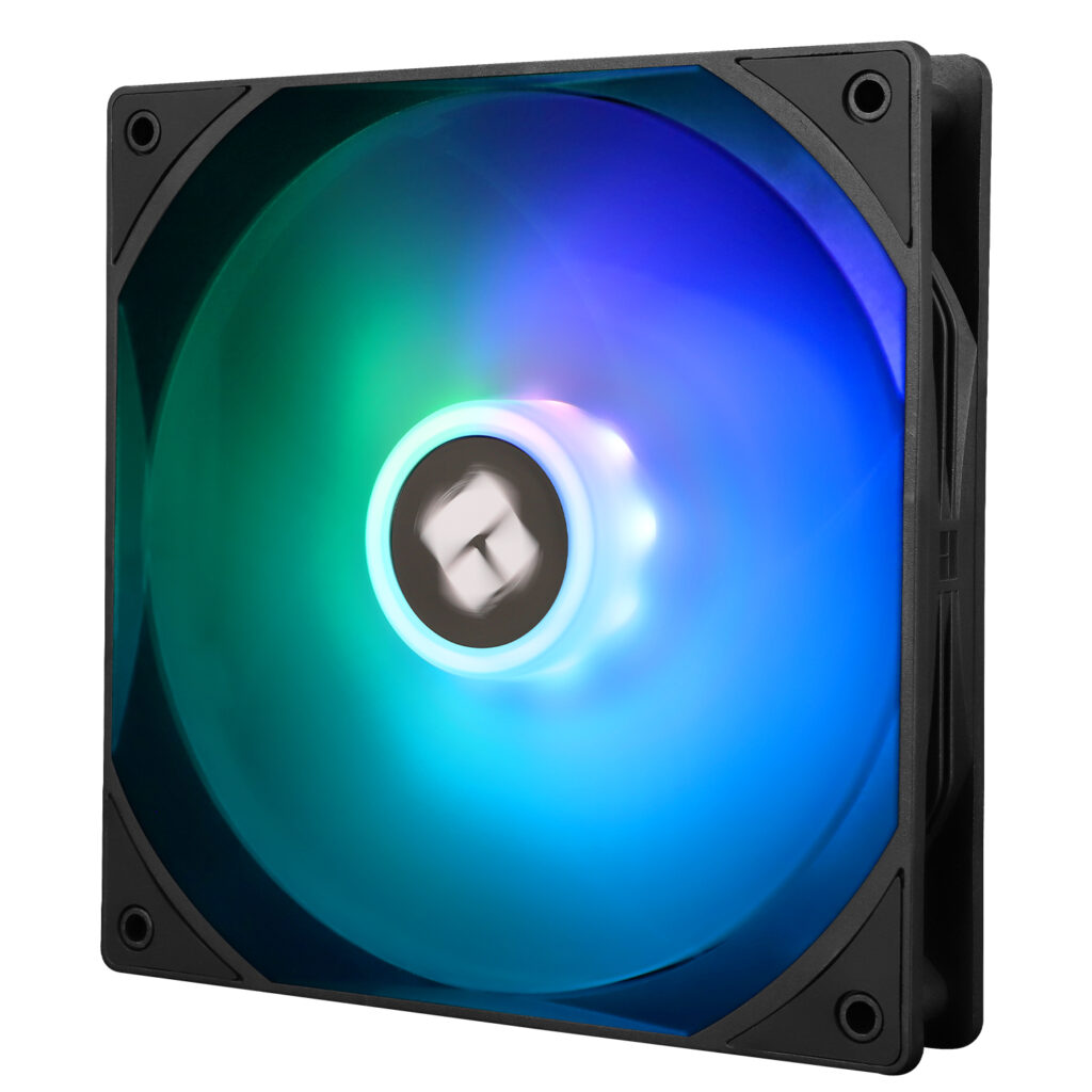 Ventilator Thermalright, 140mm, 1500 RPM, S-FDB Bearing, 75.8 cfm, LED ARGB, 4pin PWM, negru