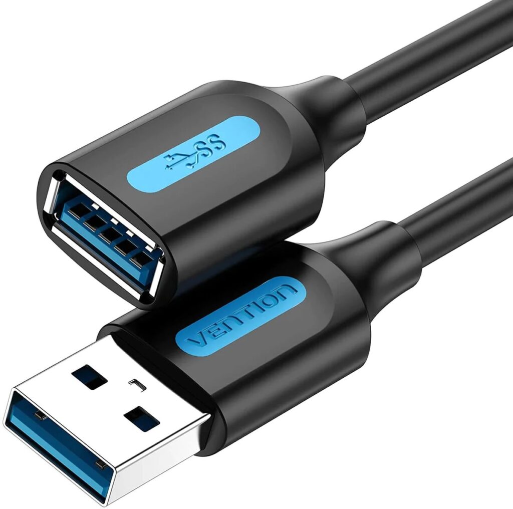 Cablu prelungitor USB 3.0 Vention CBHBF tata-mama 1m PVC negru
