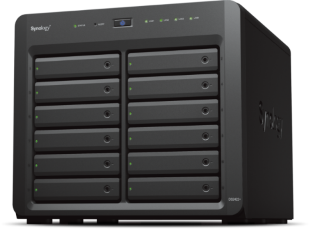 Network Attached Storage Synology DiskStation DS2422+ cu procesor AMD Ryzen V1500B 2.2GHz, 12-Bay, 4GB DDR4