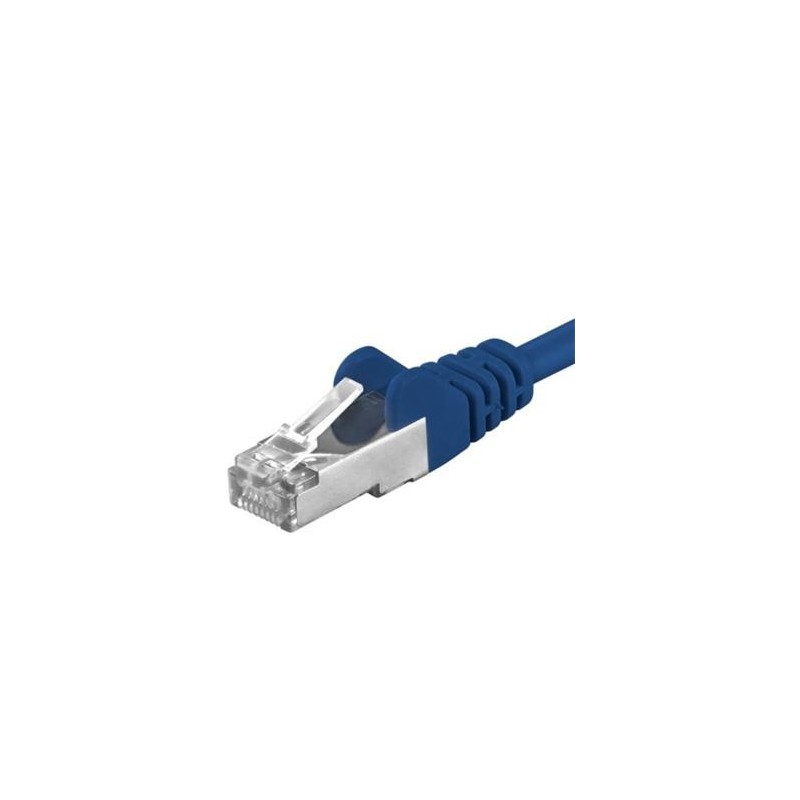 Cablu Patchcord SFTP RJ45-RJ45 Cat.6A, 7m, albastru, cupru integral, 26AWG