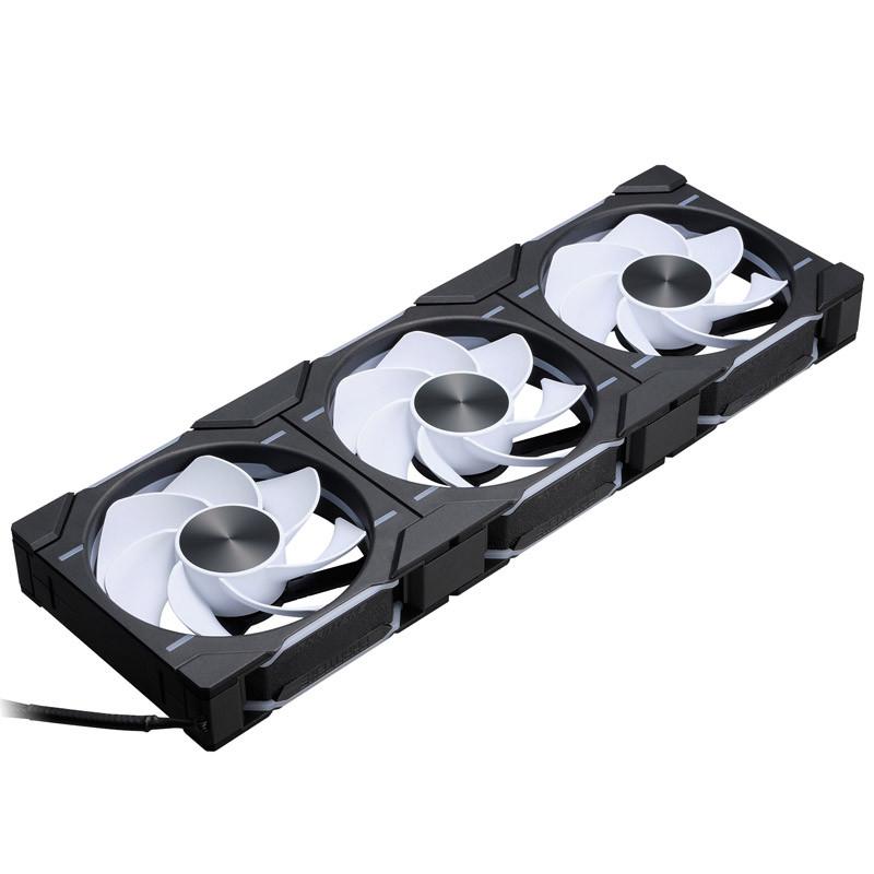 Ventilator / radiator Phanteks D30-120 Reverse RGB PWM 120mm Three Fan Pack Black 2 Ventilator / radiator Phanteks D30-120 Reverse RGB PWM 120mm Three Fan Pack Black - imagine 2