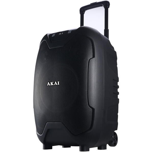 Boxa portabila Akai ABTS-X10 Plus, 50 W, Bluetooth, USB, FM Radio, Microfon inclus, Negru