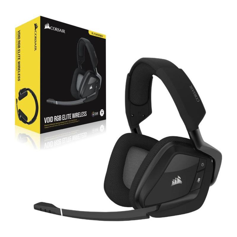 Casti gaming wireless Corsair Void ELITE, surround 7.1, Carbon 2 Casti gaming wireless Corsair Void ELITE, surround 7.1, Carbon - imagine 2
