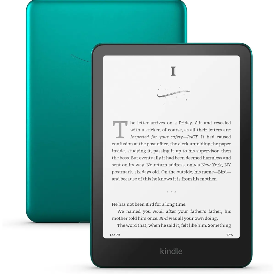 eBook Reader Amazon Kindle Paperwhite Signature 2024, 32 GB, Display 7″, Wi-Fi, IPX78, USB-C, Verde metalic