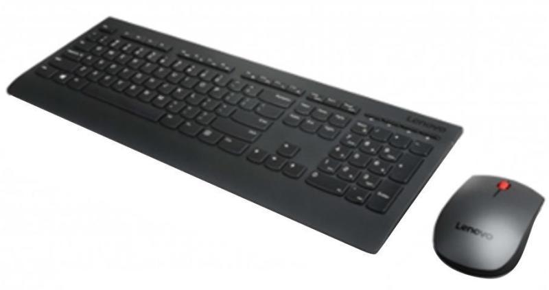 Tastatura si mouse, Lenovo, Negru