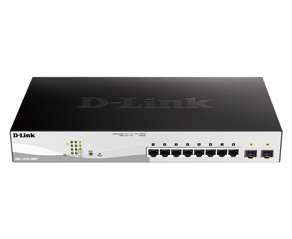 Switch D-Link DGS-120-10P, 10x10/100/1000, 2 Combo SFP Gigabit 3 Switch D-Link DGS-120-10P, 10x10/100/1000, 2 Combo SFP Gigabit - imagine 3