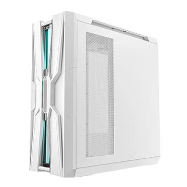 Carcasa gaming DeepCool „GENOME III” tower, fara sursa, max 10x fan, 9 sloturi expansiune, alb