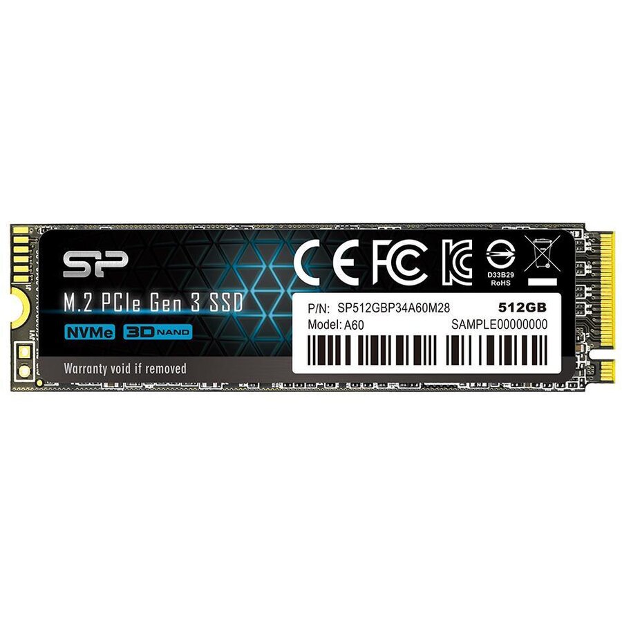 Solid State Drive (SSD) Silicon Power A60, 512GB, M.2