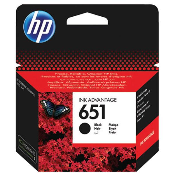 Cartus cerneala HP 651 Negru, Original, InkAdvantage, ~600pag, pt HP OfficeJet 202
