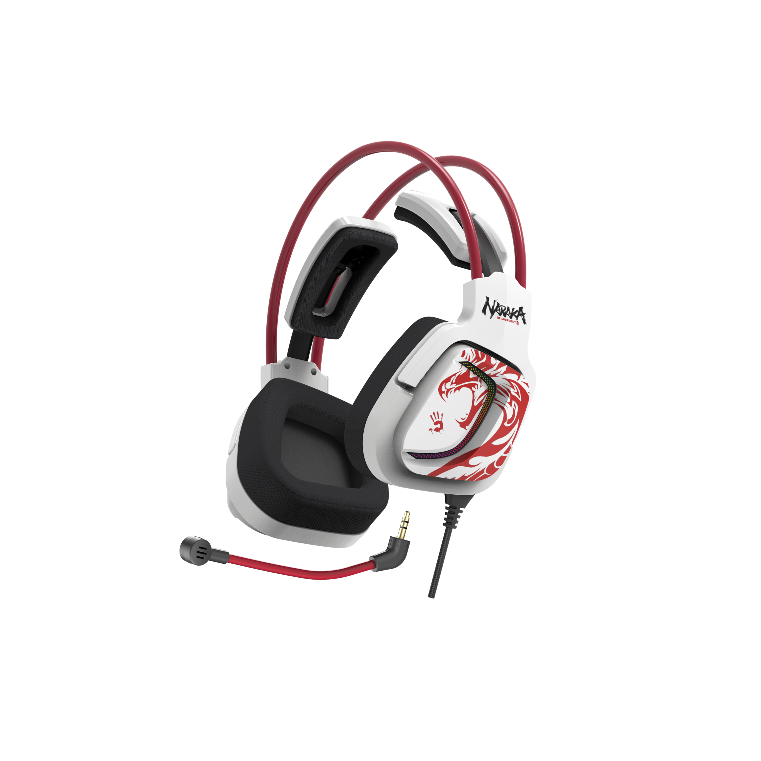 Casti Gaming A4TECH Bloody G575 Naraka, USB, 7.1, RGB, Cu Microfon, Alb 4 Casti Gaming A4TECH Bloody G575 Naraka, USB, 7.1, RGB, Cu Microfon, Alb - imagine 4