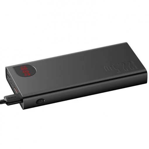 Baterie externa, Baseus, Adaman Metal, 20000 mAh, 22.5 W, Negru
