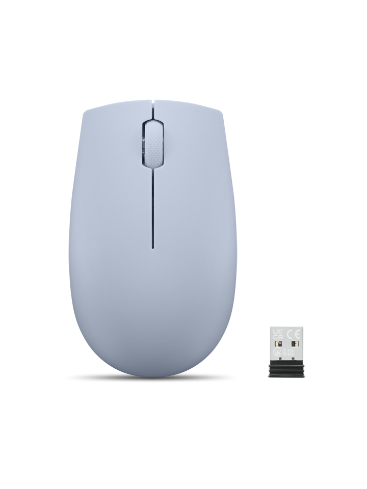 Mouse wireless Lenovo 300, Frost Blue