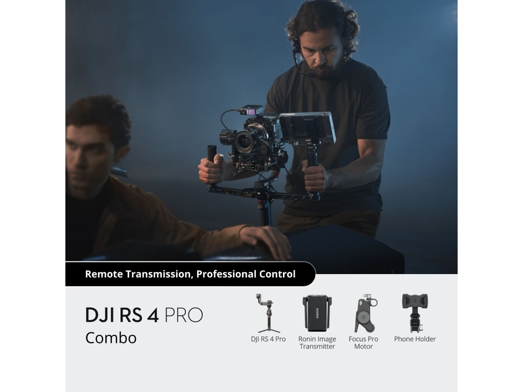 Stabilizator de imagine DJI RS 4 Pro, 4.5 kg capacitate, carbon, negru